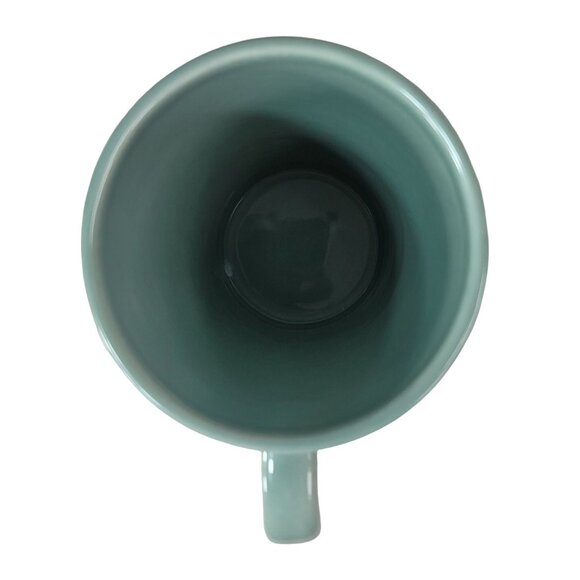 Starbucks Tall Texture Basketweave Mug Green 14oz Bottom Coffee Tea Ceramic 2006 - Picture 7 of 10